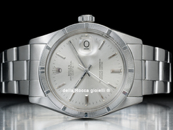 Rolex Date 34 Argento Oyster 1501 Silver Lining 